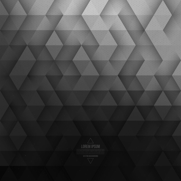 Fondo de tecnología geométrica abstracto vector gris Vector Premium