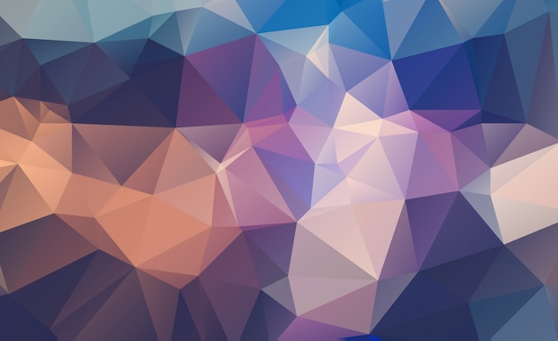 Fondo triangular geométrico bajo poli Vector Premium