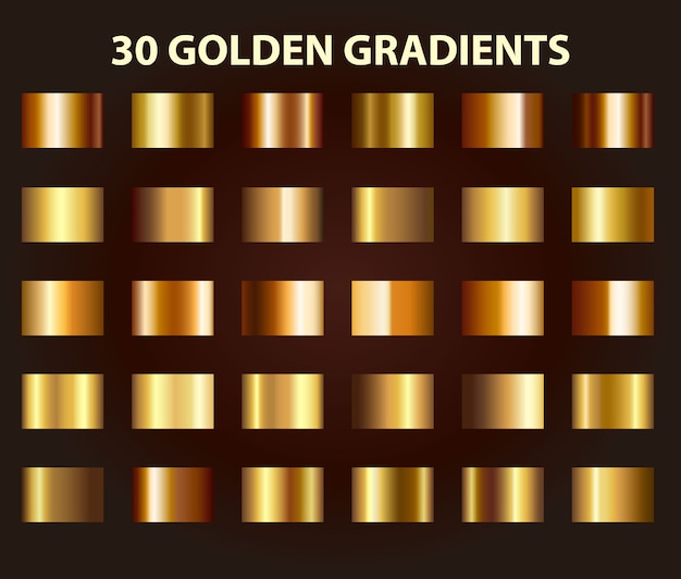 Gradiente de oro Vector Premium