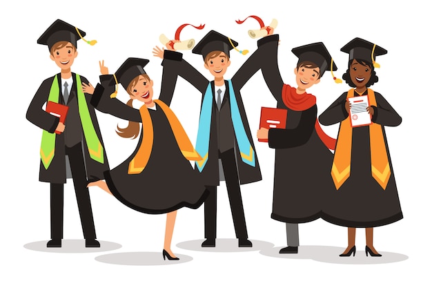 graduaci-n-de-feliz-ilustraci-n-de-estudiantes-internacionales-vector