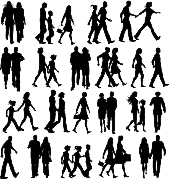 Featured image of post Caminando Vector Siluetas De Personas Son en total mas de veinte mostrando personas en diferentes posiciones