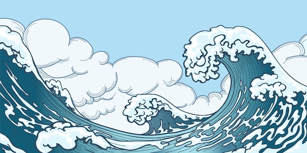 tidal wave illustrated download