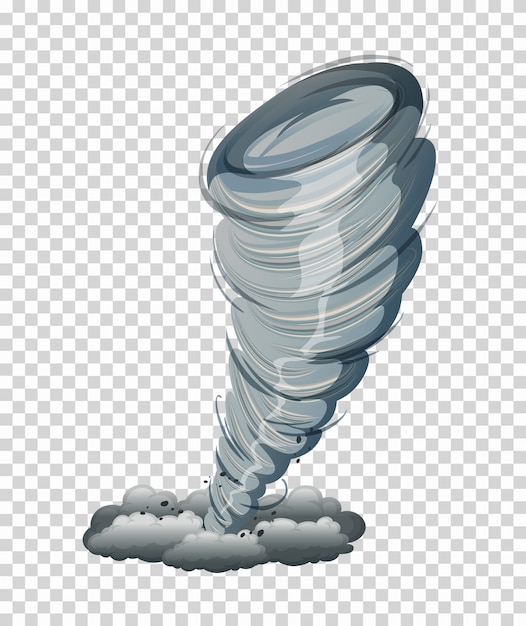 Gran tornado gráfico aislado vector gratuito