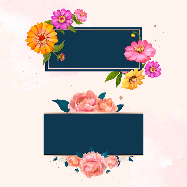 Guarde el conjunto de maquetas de invitaciones de fecha vector gratuito
