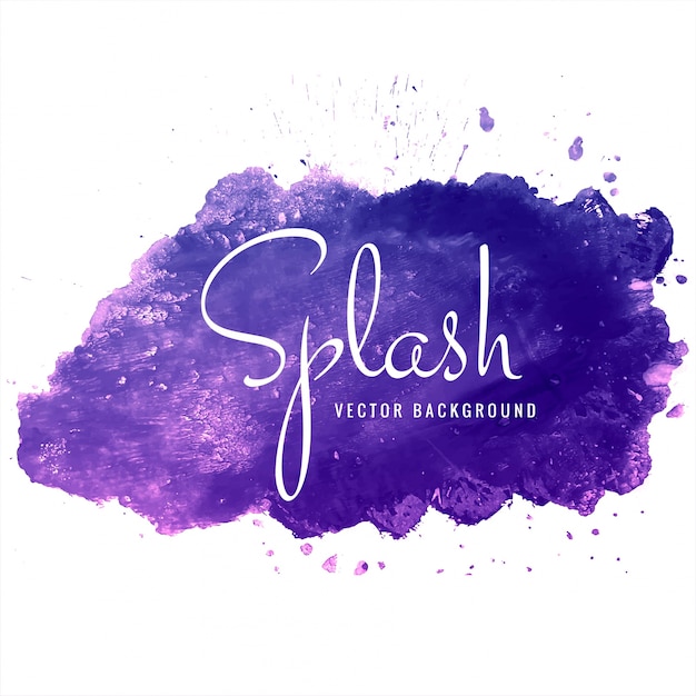 Hermoso Colorido Fondo Acuarela Splash Vector Vector Premium