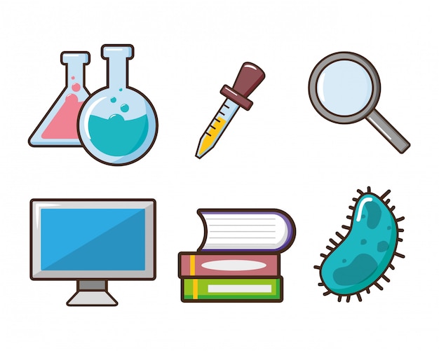 Herramienta de laboratorio de la ciencia vector gratuito