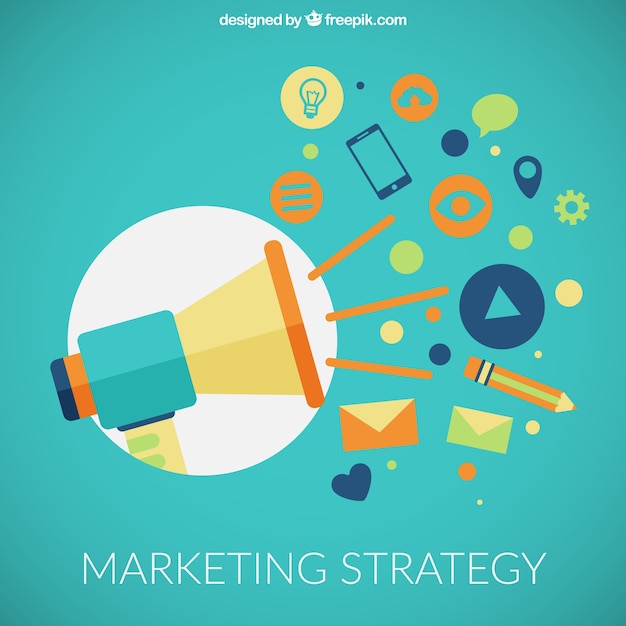 Iconos De Estrategia De Marketing Vector Gratis