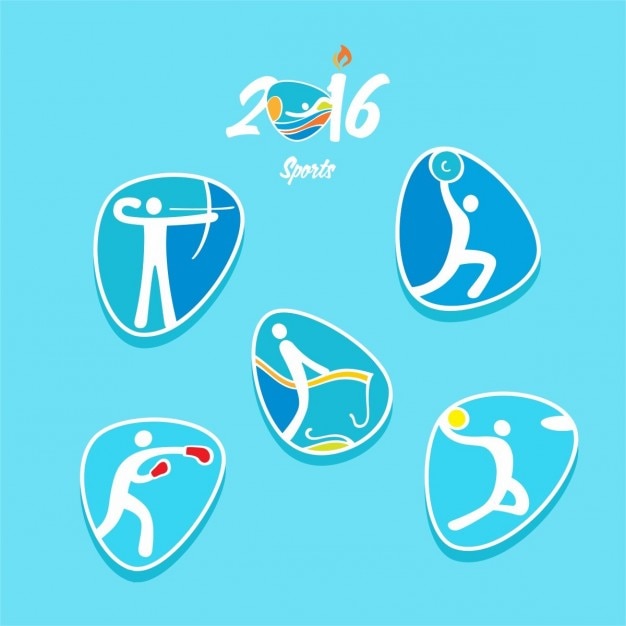 Iconos de olimpiadas de río | Vector Gratis