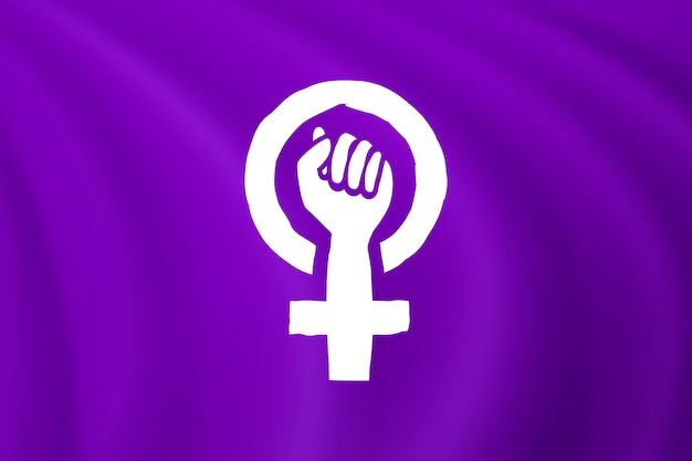 Ilustraci N De Bandera Feminista Realista Vector Gratis