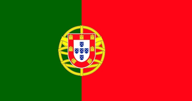Ilustración de la bandera de portugal | Vector Gratis