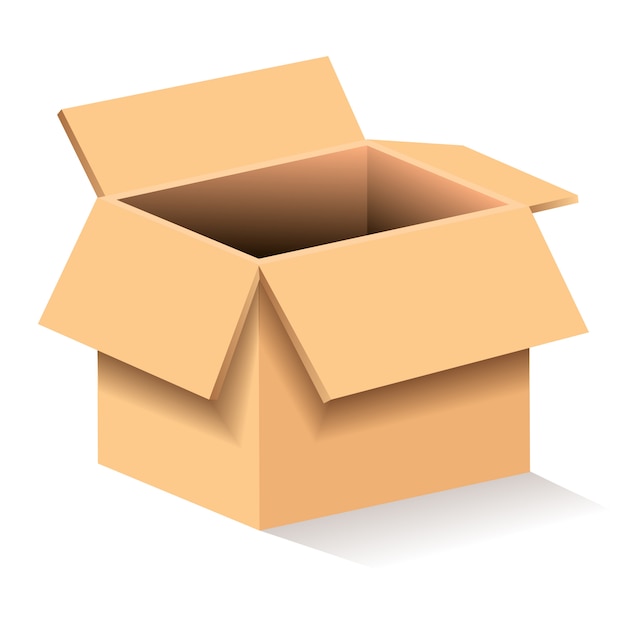 Download Ilustración de caja de cartón | Vector Premium