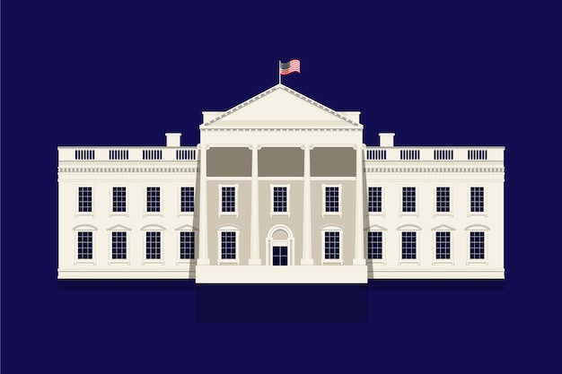 Ilustración de la casa blanca | Vector Gratis