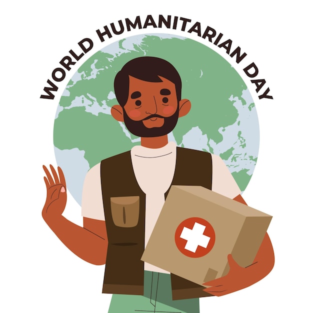 Ilustraci N Del D A Mundial Humanitario Vector Gratis