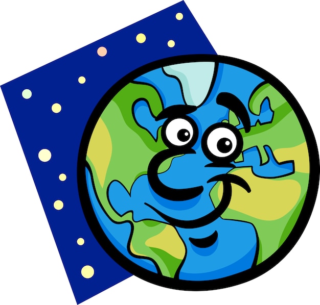 Planeta Tierra Animada Planetas Animados Felices Dibujos Animados Tierra Cara Sonrisa Icono 3104