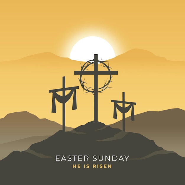 Ilustraci N De Domingo De Pascua Vector Gratis