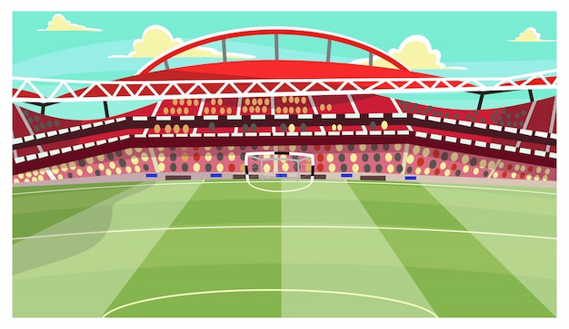 Ilustración del estadio de fútbol | Vector Gratis