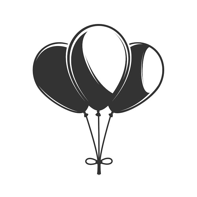 Ilustración de globos dibujados a mano Vector Premium