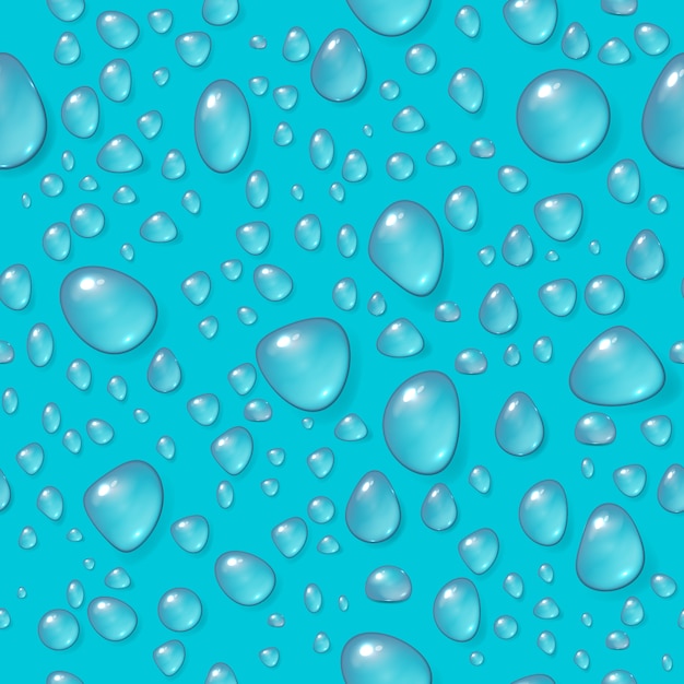 Ilustración de gotas de agua Vector Premium