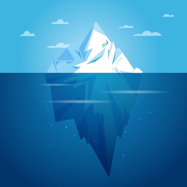 Ilustraci N De Iceberg De Dise O Plano Vector Gratis