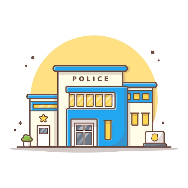 Estación de policía Icono Gratis