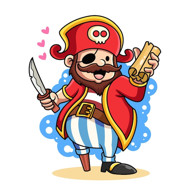 Ilustraci N Linda Del Icono Del Pirata Concepto De Icono Pirata Traer