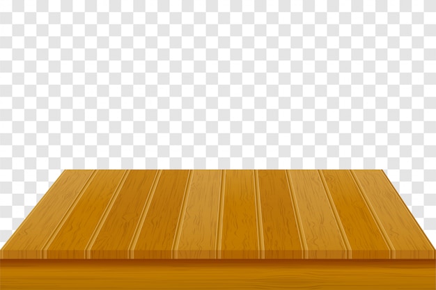 Ilustración de mesa de madera Vector Premium