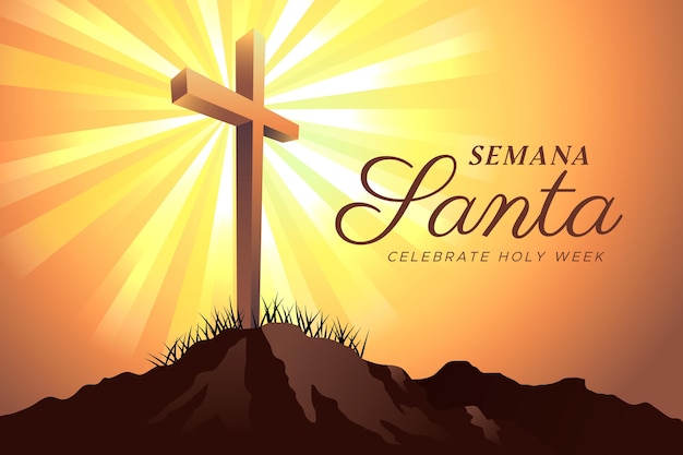 Ilustración De Semana Santa Vector Gratis