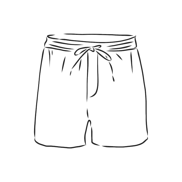 Ilustración De Vector De Pantalones Cortos Ropa Casual Pantalones