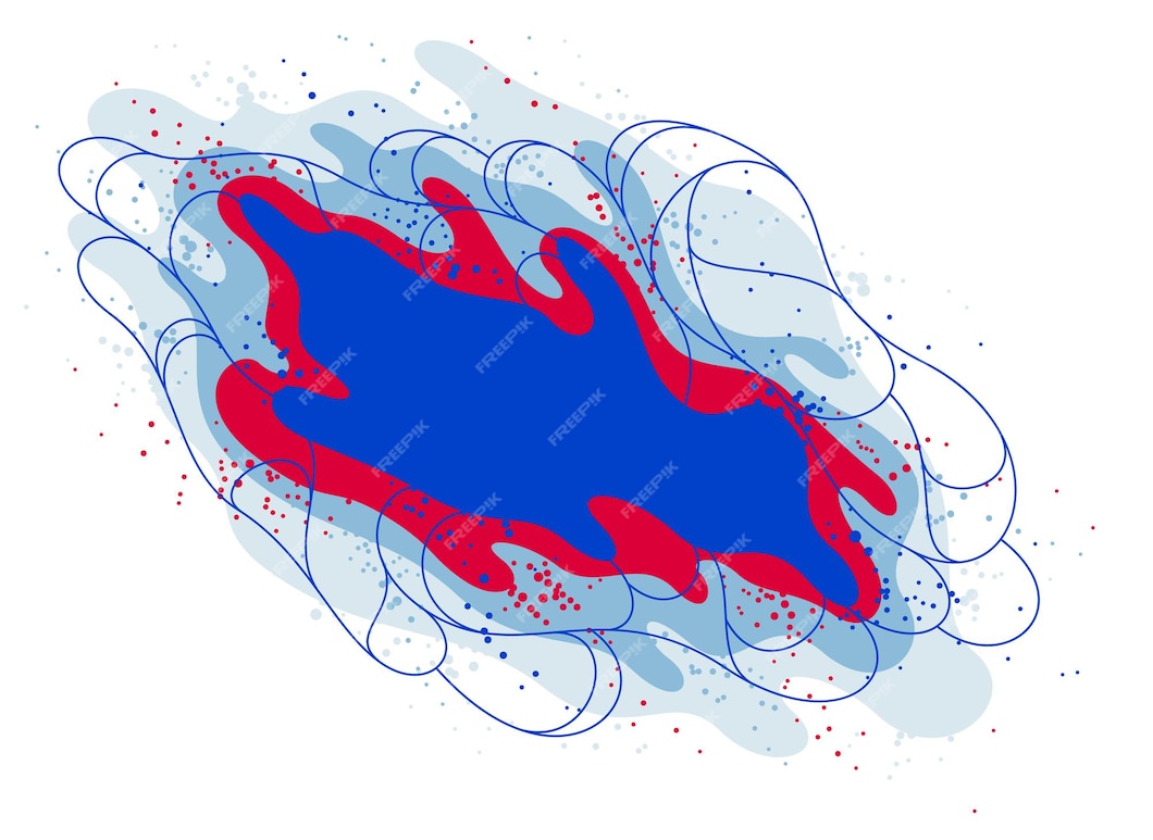 Ilustración Vectorial De Fluidos De Lava Coloridos Abstractos Formas De Gradientes De Burbujas