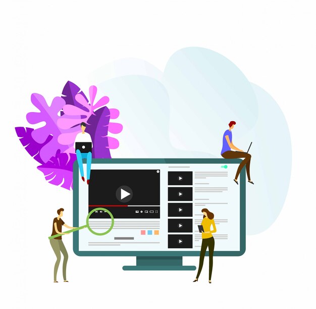 Ютубе иллюстратор. Видеоиллюстрация. Лучший видеоролик вектор. Youtube illustration. 3d illustration youtube.
