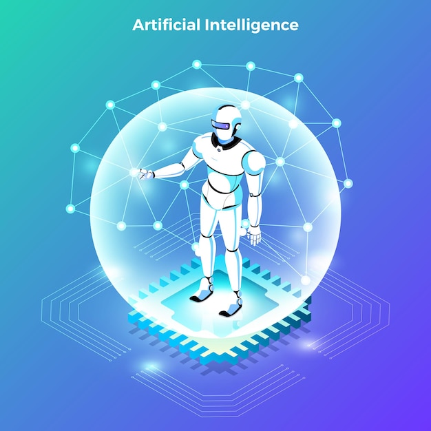 Ilustraciones Concepto Inteligencia Artificial Ai Vector Premium