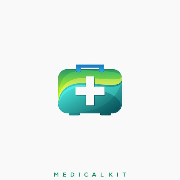 Impresionante botiquín médico premium logo | Vector Premium