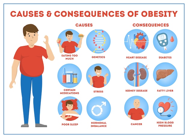 Causas Y Consecuencias De La Obesidad Infographic Para El Exceso De Porn Sex Picture