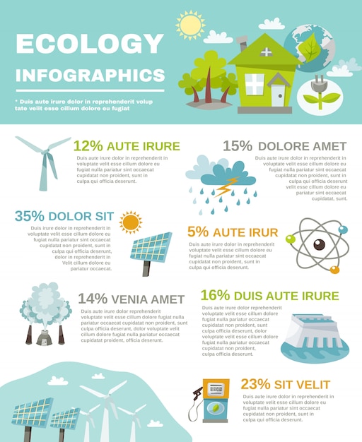 Infografía De Energía Ecológica | Vector Gratis