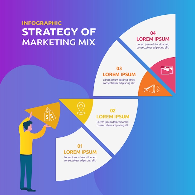 Infografía Para Estrategia De Marketing Mix Vector Premium 0220