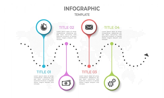 Infografía De Línea De Tiempo Vector Premium 4442