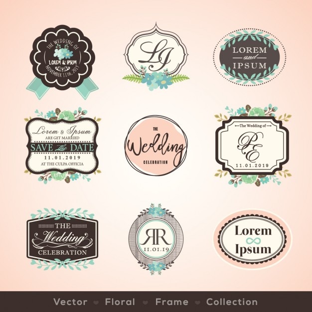 descargar logos de boda para editar