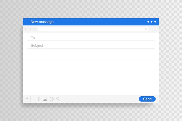 Interfaz De Correo Electr Nico Plantilla De Ventana De Correo Marco