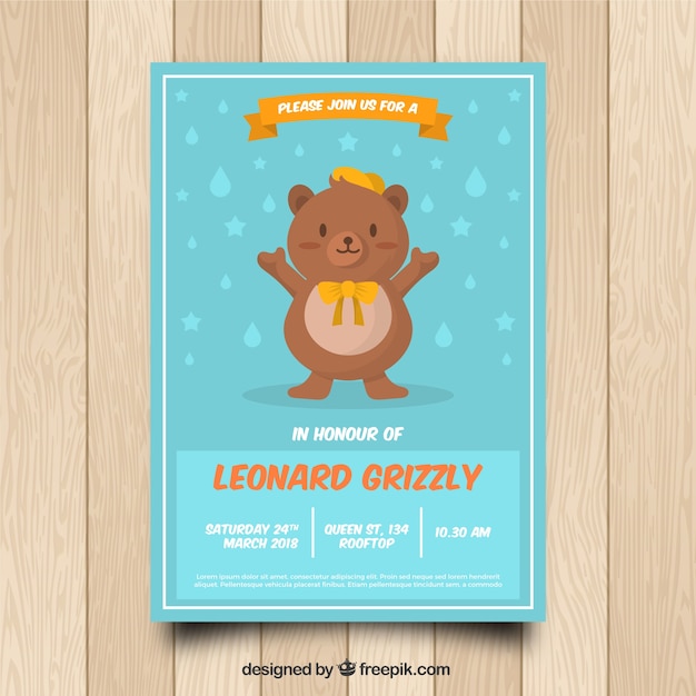 Invitaciones De Ositos Para Baby Shower