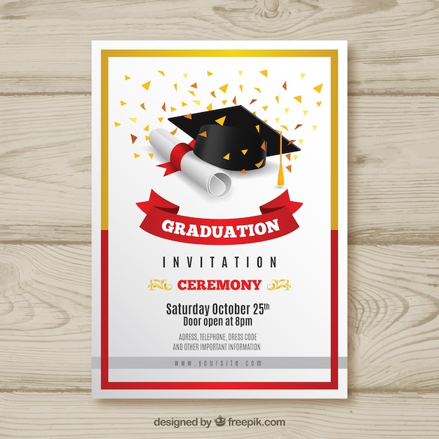 Collection Of Invitaciones Graduacion Photoshop Dise 241 Os Vector