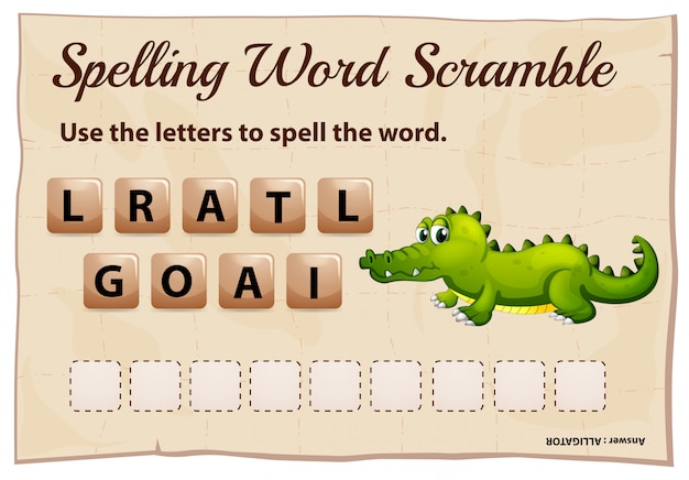 juego-de-palabras-de-ortograf-a-con-la-palabra-cocodrilo-vector-gratis