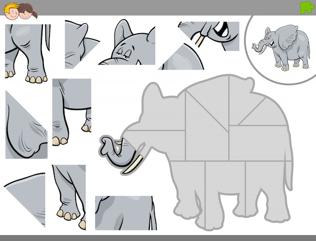 rompecabezas de elefante