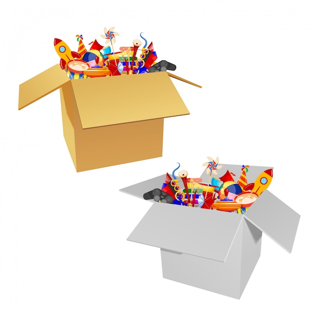 caja de juguetes para niños