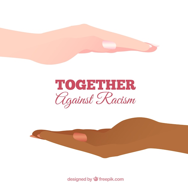 Juntos contra el racismo Vector Gratis