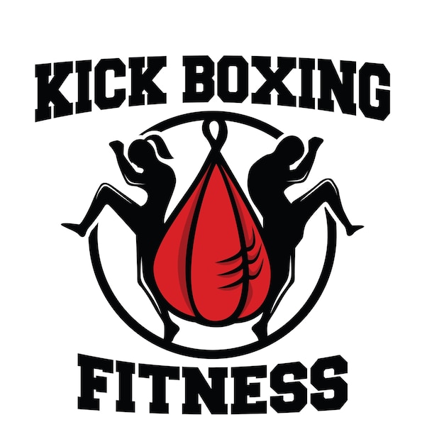 Kick Boxing Y Artes Marciales Logo | Vector Premium