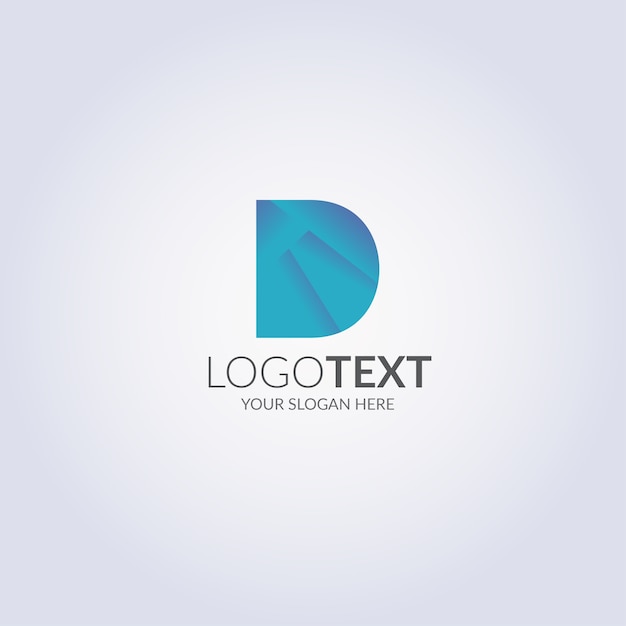 Letra D Logo Vector Premium