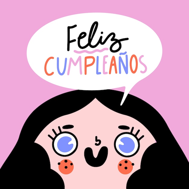 Letras de cumpleaños de diseño dibujado a mano | Vector Gratis