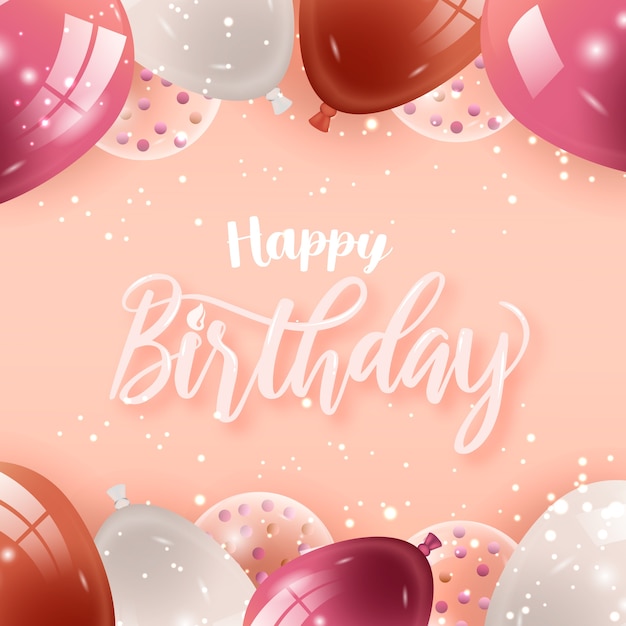 Letras feliz cumpleaños | Vector Premium