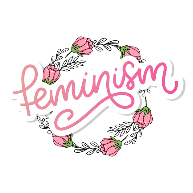 Letras de feminismo | Vector Premium