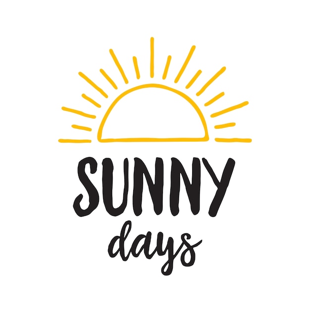 Our Sunny Days Chapter 9 Letras de sunny days | Vector Premium